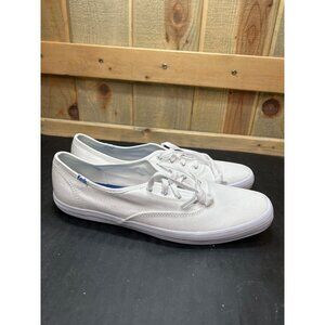 Keds Womens Ortholite Canvas Lace-Up Sneakers White Size 10 XS Extra Narrow